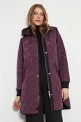 ADROIT QUILTED LIBBY COAT - PLUM