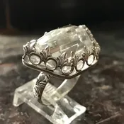 Trapezoidal Vintage Chandelier  Crystal Ring  — Ladysmith Jewelry