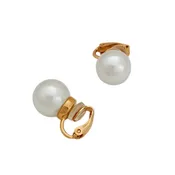 12mm white pearl clip ons