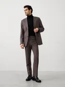 Mini-Check Suit Trouser