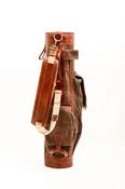 7" or 8" Airliner Style Golf Bag - Waxed Canvas
