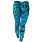 Blue Grunge Leggings