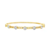 1.05 cttw. Diamond Bangle Bracelet