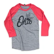 Buckeye State - 3/4 Sleeve Raglan T-shirt