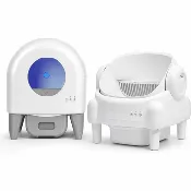 Cumrige Automatic Cat Litter Box Bundle (M4 + M5) – No Scooping Solution for Multi-Cat Households, Odor Control & Easy Maintenance