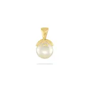 14K Yellow Gold Lava Flow Pendant