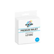 Compatible Brother LC105C Cyan Ink Cartridge (1,200 pages)