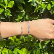 Bezel Circles Tennis Bracelet