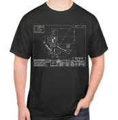 Black Schematic Tee
