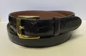 Alligator Belly Brown Classic 1.25″ Belt