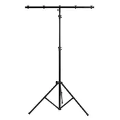 Accu-Stand LTS6 AS, 9 Foot Black Tripod Light Stand with Cross Bar