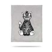 Baby Zebra Sterling Baby Blanket Back-to-Back