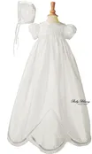 Jacey - Fancy Baby Dresses in White
