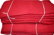 Atlas 1000-Piece RED Cotton Shop Towel Rags / Wipers Industrial Grade