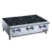 Blue Air BLHP36 Hot Plate, 6-Burner, 36" W, Natural Gas