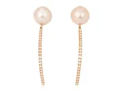 Faceted Pearl & Diamond Earrings — Big Island Jewelers | Kailua-Kona, HI