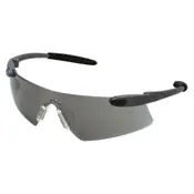 MCR DS112 Black Frame non slip tpr Lens Safety Glasses [12 PACK]