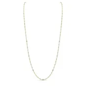 14 Carat Rose Gold Emerald Cut Diamonds by the Yard Necklace