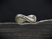 14K White Gold Flow Ring