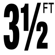 Depth Marker 3 1/2 Feet