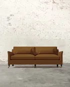 Alfie 87" Sofa with Brass Casters