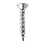 100 Pieces # 8 x 1" Flat Head Square Drive Wood Screw, Course Thread with Nibs & Type 17 Point, Zinc