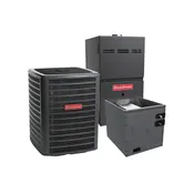 Goodman 1.5 Ton 15.2 SEER2 AC System, 80% AFUE 60000 BTUh Gas Furnace, Upflow/Downflow Coil, R-32 Gas System