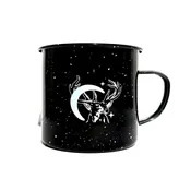 Midnight Elk Campfire Tin Mug — Rest in Pieces