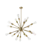 18-Light Odyssey Chandelier - Brushed Brass