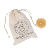 Clear Beeswax Tea Lights