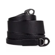 Arte di Mano Boa Neck Strap, 95cm - Rally Black with Black Stitching