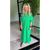 Adrienne Blakely Dress – Kelly Green Stripe