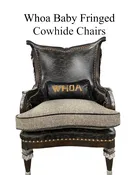 Whoa Baby! Fringed Cowhide Chair with Whoa Pillow — The Artful Chair | Custom Chair Upholstery and Classes