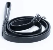 Angel Pet Padded Handle Leather Leash Black Multiple options