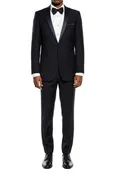 (36R) Slim Fit 2 Piece Navy Tuxedo