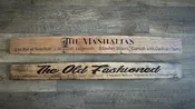 Drink Recipe Barrel Stave - Whiskey Workshop