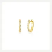 14KY Diamond Mini Huggie Earring