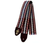 Ace Vintage Reissue Bohemian Blue Guitar Strap by D'Andrea - Made in the USA