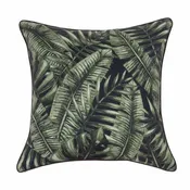 Dark Jungle Palm Pillow 22x22