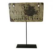 1950s French License Plate