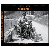 2027 Vintage Motorcycles Deluxe Calendar 12″x14″