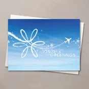 Airplane Art Christmas Card
