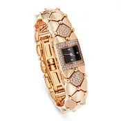 Black Onyx and Diamonds in Rose Gold