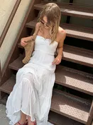 Azmera Smocked Tiered Maxi Dress