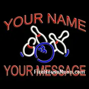 Bowling Custom Neon Sign