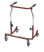 Anterior Rehab Safety Roller, Fixed Width, Adult, Burgundy