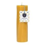 2.5" Beeswax Spiral Octagon Pillar