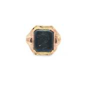 10K Yellow Gold Intaglio Ring