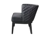 Boss Ava Quilted guest, accent or dining chair - Black — Kalico
