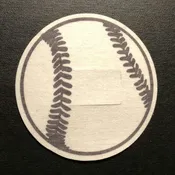 Baseball Design Silly Patch